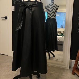 Long leather skirt